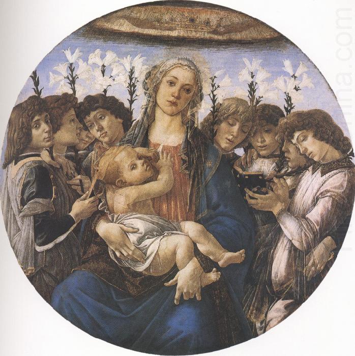 Sandro Botticelli Madonna and Child with eight Angels or Raczinskj Tondo (mk36) china oil painting image